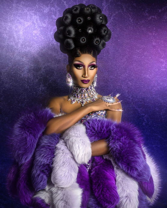 Purple Pageant Diva Signed Print