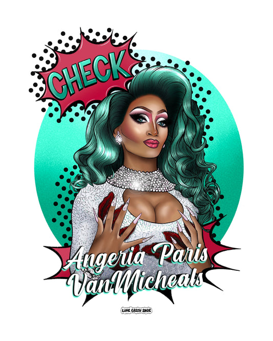 Angie Check Sticker